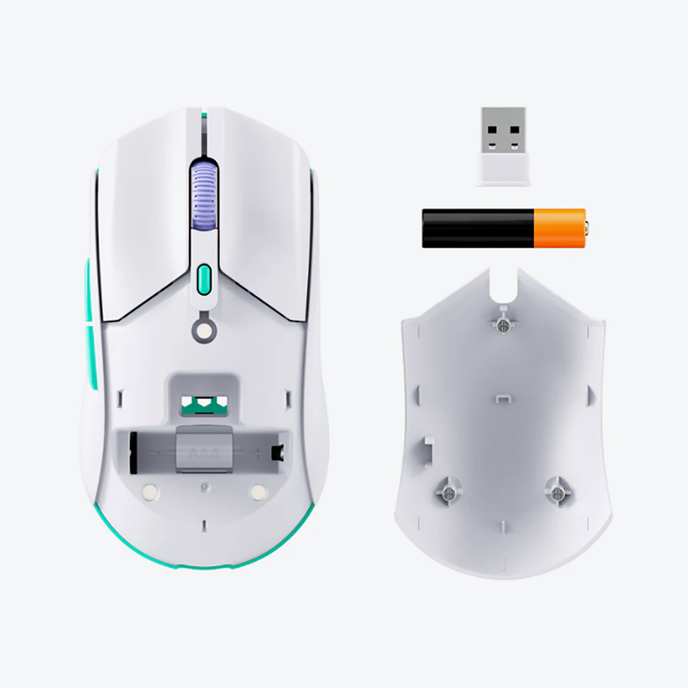 labtechnology-HyperX Pulsefire Haste 2 Core Wireless White Gaming Mouse-1